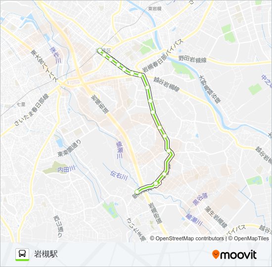 岩80 bus Line Map