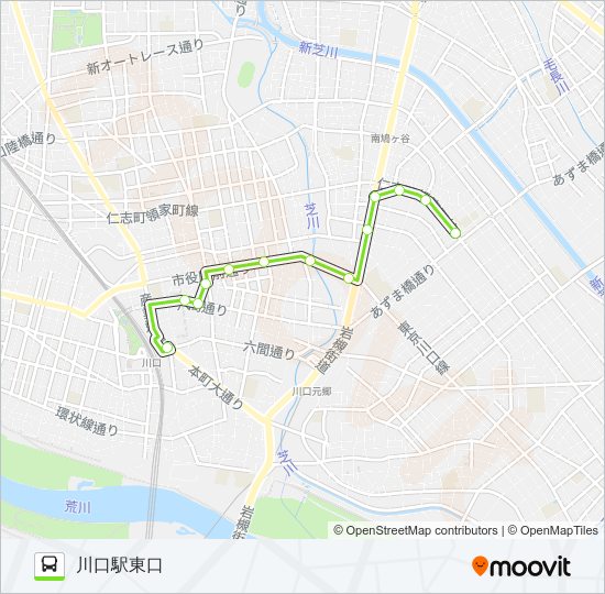 川01 bus Line Map