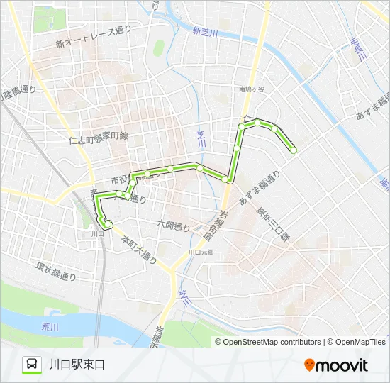 川01 Bus Line Map