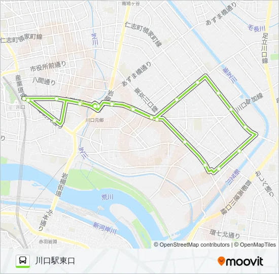 川02 バスの路線図
