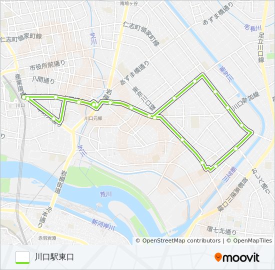 川02 バスの路線図