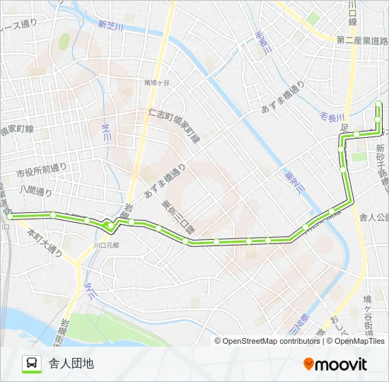 川04 バスの路線図