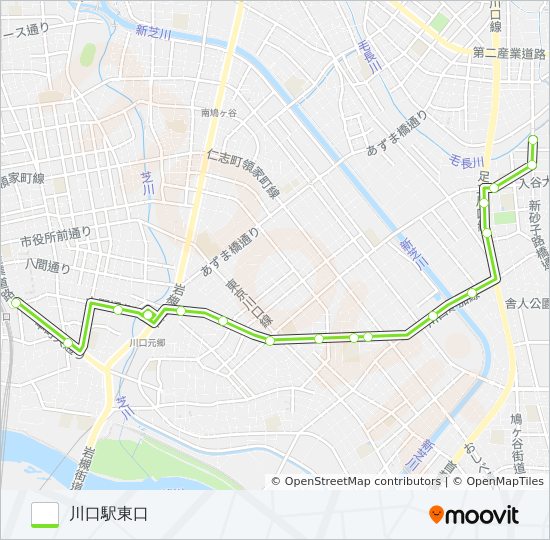 川04 バスの路線図