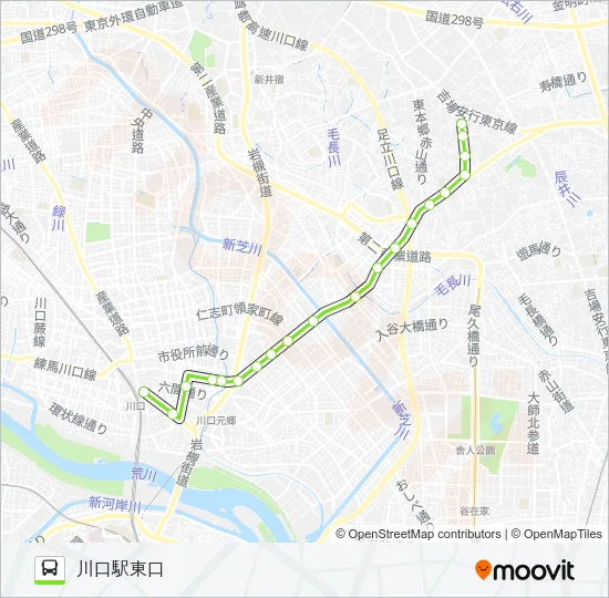 川13 Bus Line Map