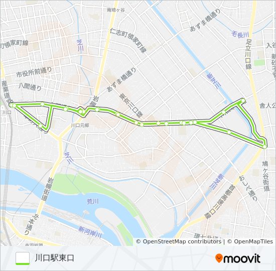 川16 bus Line Map