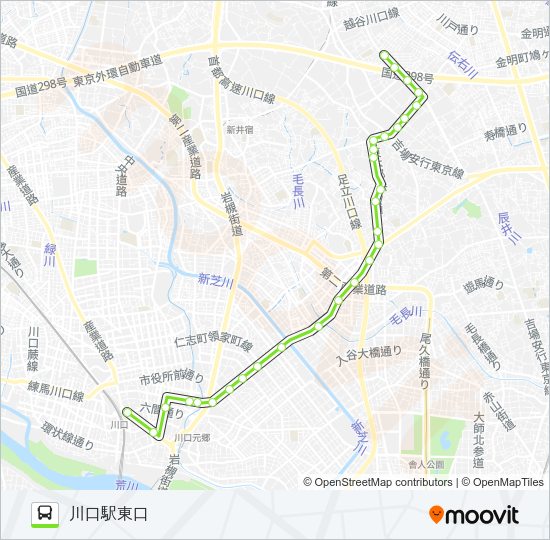 川22 Bus Line Map