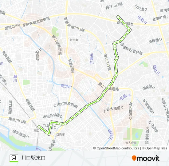 川22 バスの路線図