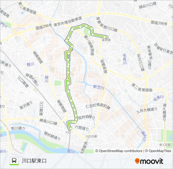 川23 bus Line Map