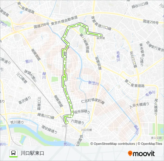 川23 Bus Line Map