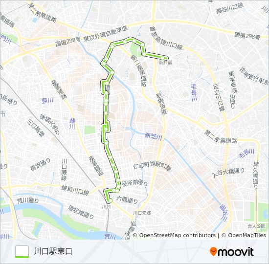 川23 bus Line Map
