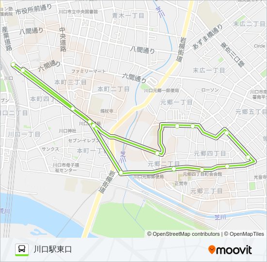 川24 bus Line Map