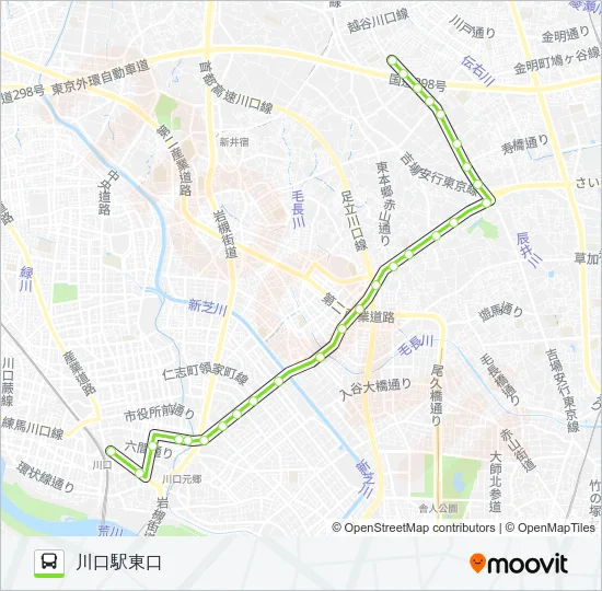 川25 Bus Line Map