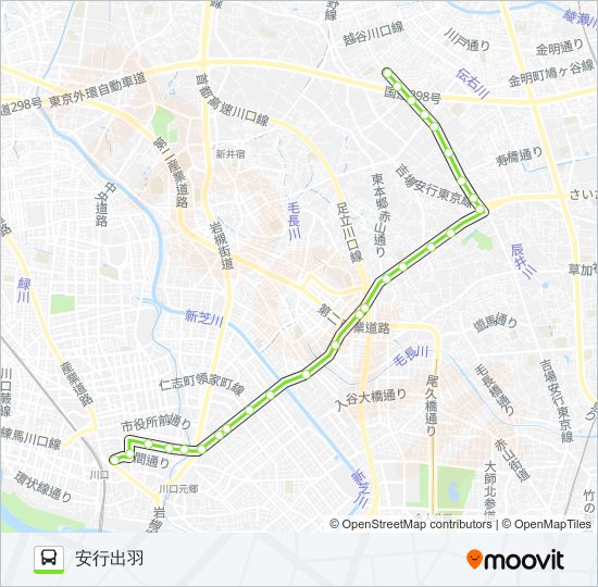 川25 bus Line Map
