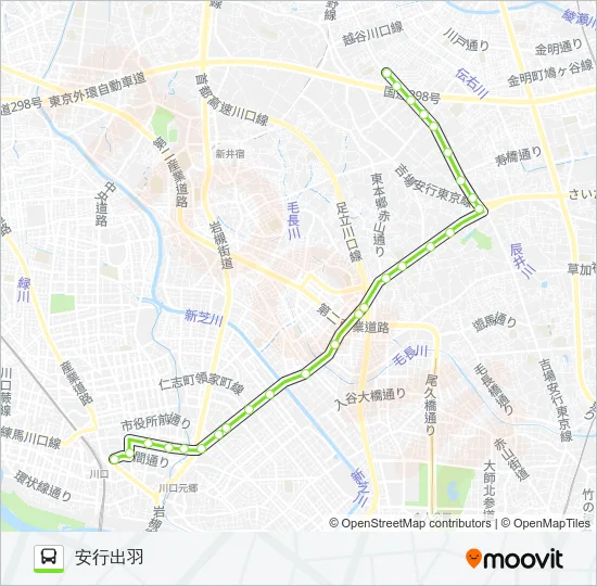 川25 Bus Line Map