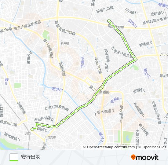 川25 bus Line Map