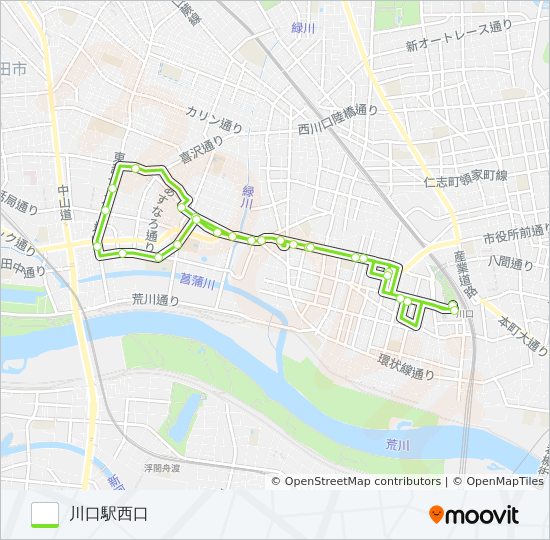 川50 bus Line Map