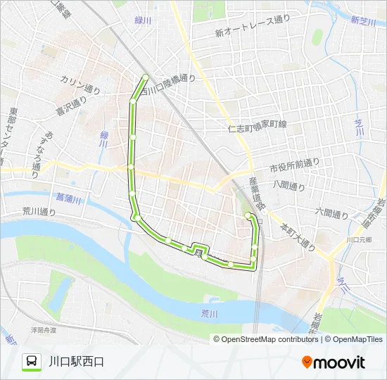 川51 Bus Line Map