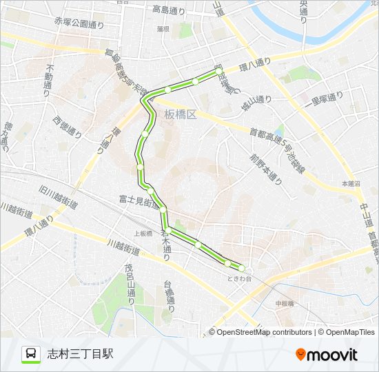 常01 Bus Line Map