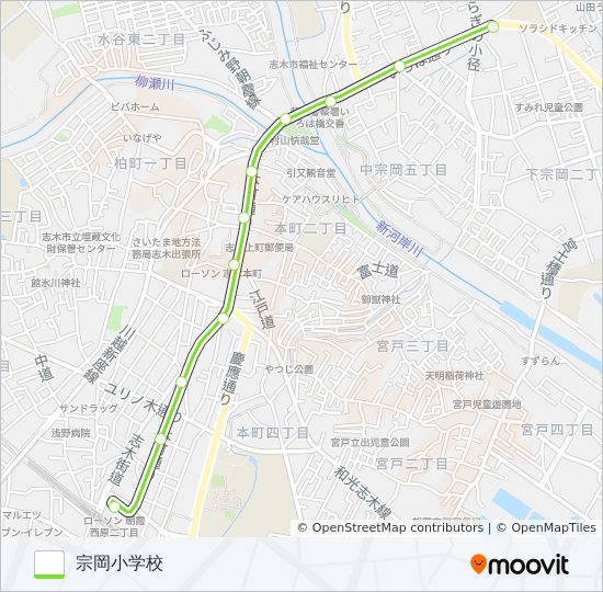 志80 bus Line Map