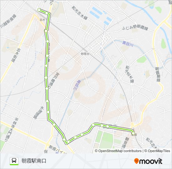 朝11 bus Line Map