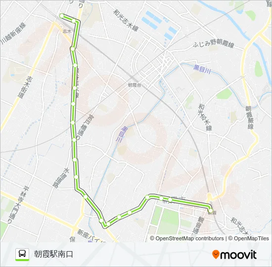 朝11 Bus Line Map