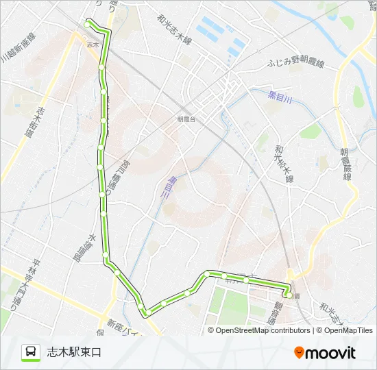 朝11 Bus Line Map