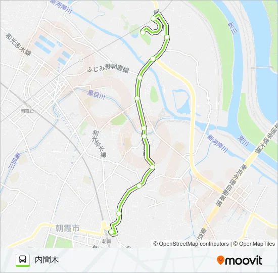 朝50 バスの路線図