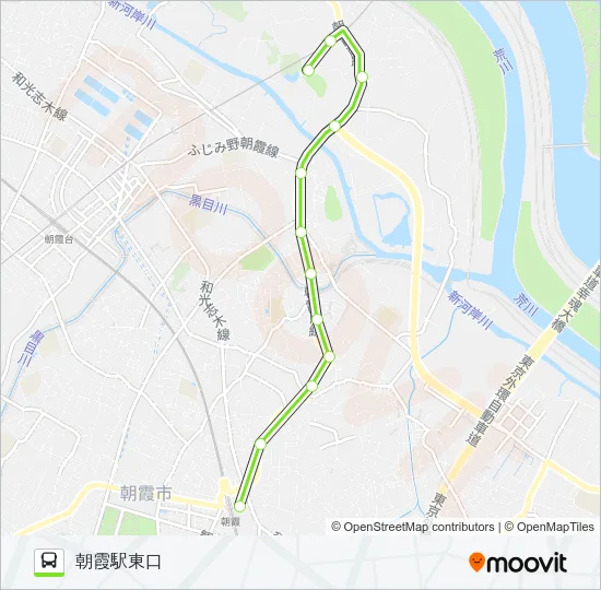 朝50 Bus Line Map