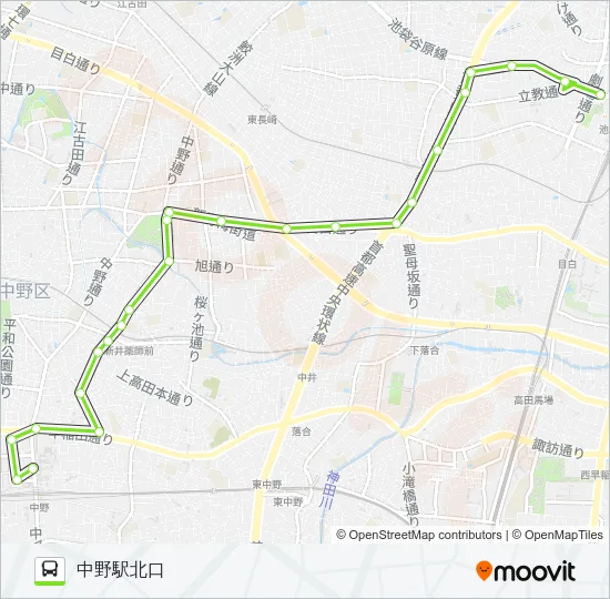 池11 バスの路線図
