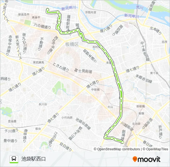 池20 バスの路線図