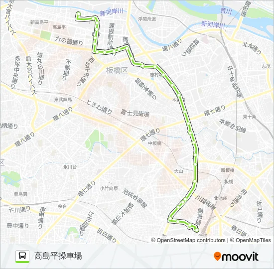 池20 バスの路線図
