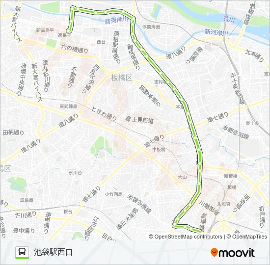 池21 Bus Line Map