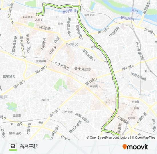 池21 Bus Line Map