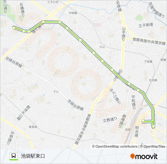 池55 Route Schedules Stops Maps 池袋駅東口 Updated