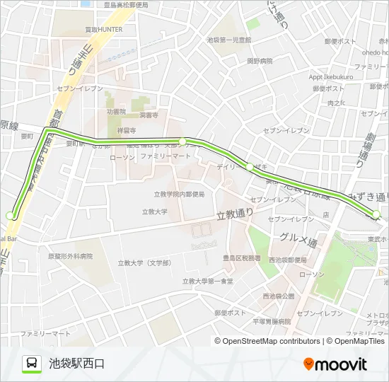 池80 Bus Line Map