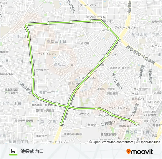 池82 バスの路線図