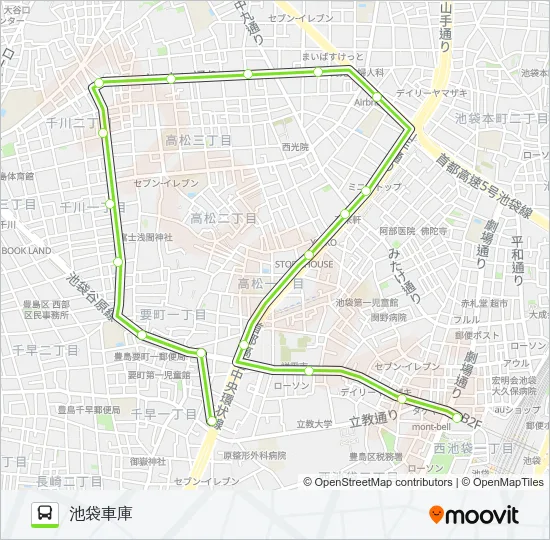 池82 バスの路線図