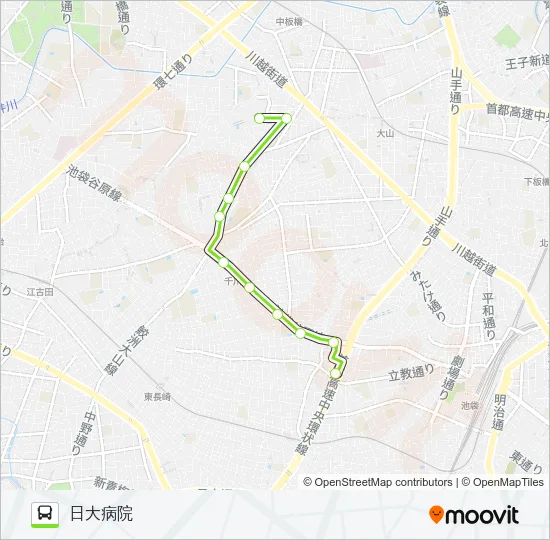 池85 Bus Line Map