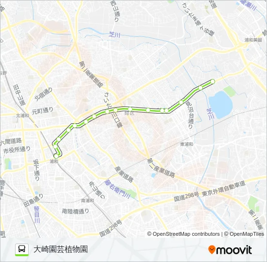 浦03 Bus Line Map