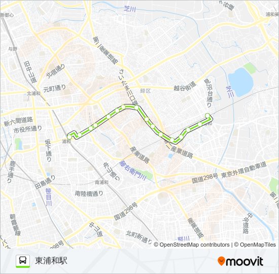 浦04ルート スケジュール 停車地 地図 東浦和駅 アップデート済み