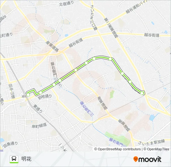 浦05 バスの路線図
