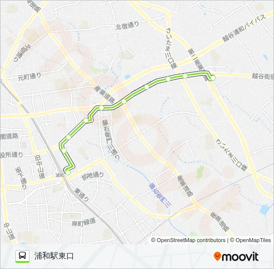 浦06 Bus Line Map