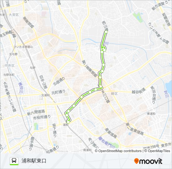 浦08 バスの路線図