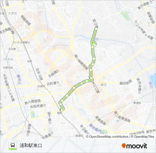 浦08 Bus Line Map
