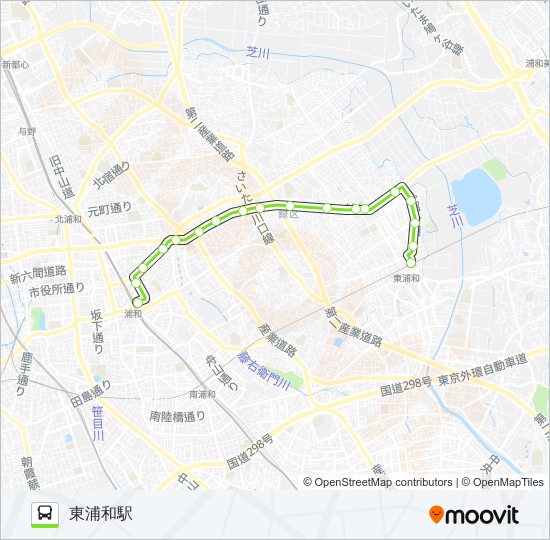 浦09 バスの路線図