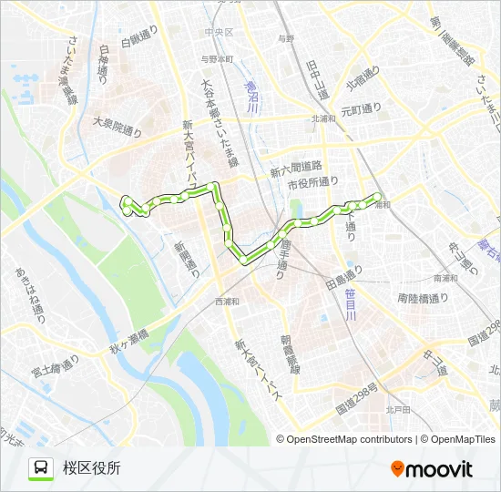 浦11 Bus Line Map