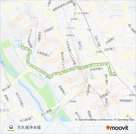 浦13 Bus Line Map