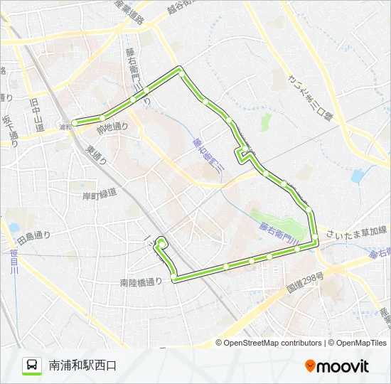 浦50 Bus Line Map