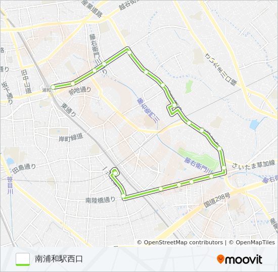 浦50 bus Line Map