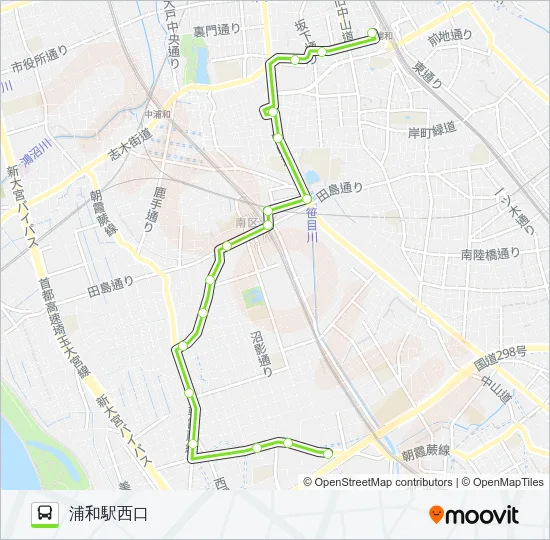 浦81 Bus Line Map